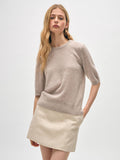 Cashmere Elbow Sleeve Tee