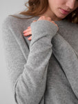 Cashmere Rib Trim Sweatshirt