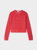 Cashmere Marled Mesh Crewneck