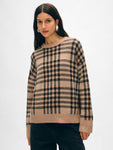 Cashmere Plaid Crewneck