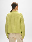 Cashmere Blend Wide Rib Standneck