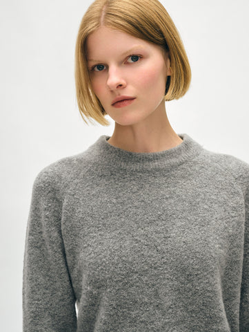 Merino Cashmere Bouclé Sweatshirt