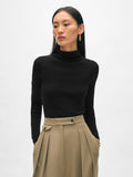 Superfine Merino Fitted Turtleneck