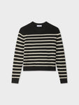 Cashmere Striped Crewneck