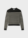 Cashmere Striped Crewneck