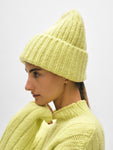 Cashmere Blend Ribbed Beanie