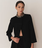 ANNEMARIE CASHMERE BLEND COAT -- BLACK