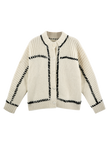 Andermatt Cardigan in Ivory/Black | Sweaters & Jackets | M.C shop