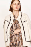 Andermatt Cardigan in Ivory/Black | Sweaters & Jackets | M.C shop