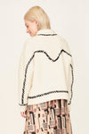 Andermatt Cardigan in Ivory/Black | Sweaters & Jackets | M.C shop