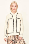 Andermatt Cardigan in Ivory/Black | Sweaters & Jackets | M.C shop