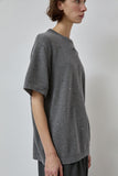 CORDERA Merino Wool Beaded T-Shirt in Grey