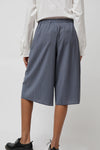 Deiji Studios Wool Shorts in Navy Stripe