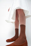 Drogheria Crivellini Cjalce Viscose Tabi Socks in Camel