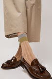 Exquisite J Colorblock Socks in Beige