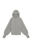 NONAME BUBBLE ZIP-UP CARDIGAN