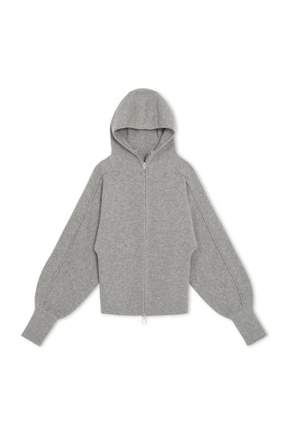 NONAME BUBBLE ZIP-UP CARDIGAN