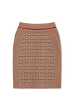 NONAME GEO JACQUARD PENCIL SKIRT