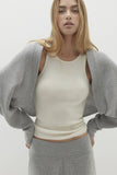 ANTOINETTE RIBBED CASHMERE SHRUG