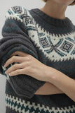 ARABELLA CASHMERE CREWNECK SWEATER