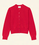 FAIRCHILD CASHMERE CARDIGAN -- TOMATO