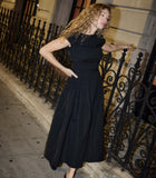 FRANCETTA DRESS -- BLACK