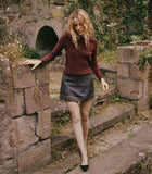 HYERES CASHMERE SWEATER -- DARK GARNET