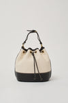 Il Bisonte Marini Bucket Bag in Natural and Black