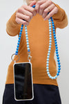 Ina Seifart Handykette Iphone Necklace in Blue Duo