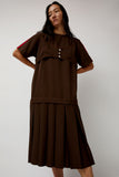 KkCo Box Pleat Dress in Mud