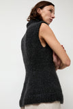 Lauren Manoogian Handknit Peplum Shell in Ink