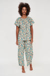 Pajama Pant Set in Onyx Bloom | Pajamas & Robes | M.C shop