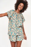 Pajama Short Set in Onyx Bloom | Pajamas & Robes | M.C shop