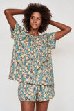 Pajama Short Set in Onyx Bloom | Pajamas & Robes | M.C shop