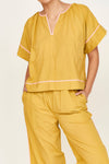 Pajama Pant Set in Sulphur | Pajamas & Robes | M.C shop