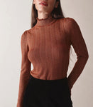 MINOU TURTLENECK -- PERSIMMON