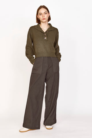 Tivot Pant in Black Olive | Pants & Shorts | M.C shop