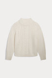 ODETTE CABLE KNIT CASHMERE SWEATER