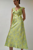 Naya Rea Tiziana Dress in Yellow Floral Print