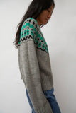 No.6 Cardiff Sweater in Grey and Green