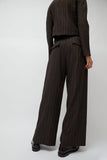 No.6 Kent Pant in Brown Stripe