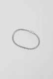 Numbering 4 Prong N-dia Tennis Bracelet in White