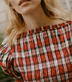 RAQUELLA DRESS -- ROUGE ADALINE PLAID