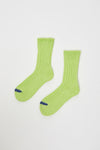 Rototo Chunky Ribbed Socks in Lime