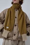 Rototo Sweater Sleeves Scarf in Khaki and Beige