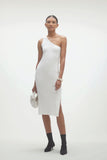 MARTHA ONE SHOULDER MIDI DRESS