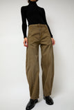 Sayaka Davis Barrel Denim Pants in Mocha