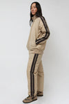 TAION Track Down Pants in Beige and Grey