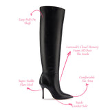 Kate Hi Boot In Black Leather