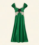 VEDA DRESS -- EMERALD IVY